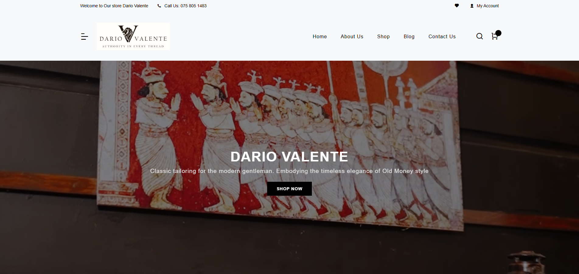 Dario Valente Ecommerce Store